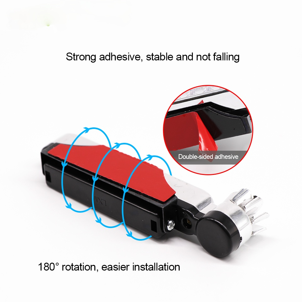 3 Color Wind Energy Car Light 8 LED Daylight Headlight Lamp Auto Styling Daytime Running Light Without External Power Supply