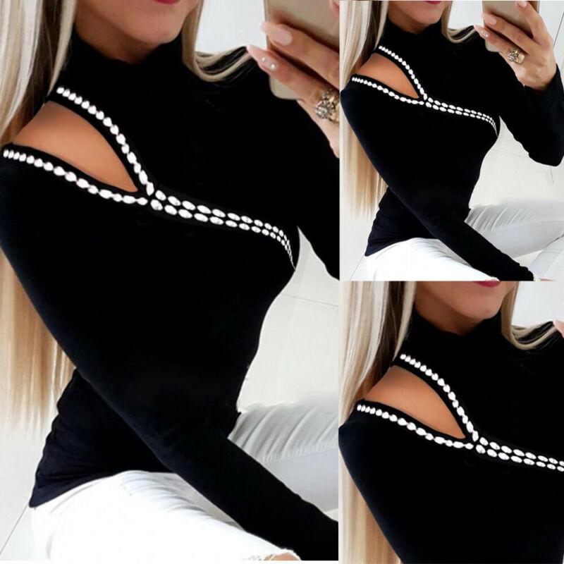 Women's T-Shirt Womens Loose Sweatshirt Long Sleeve Hollow Out Patchwork Fashion Sexy Tee Jumper Shirt Ladies Plain Tops, White
Women's T-Shirt Womens Loose Sweatshirt Long Sleeve Hollow Out Patchwork Fashion Sexy Tee Jumper Shirt Ladies Plain Tops, White
