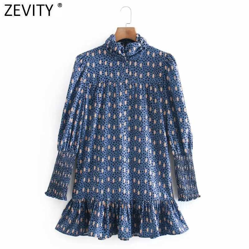 Zevity Women Vintage Turtleneck Collar Leopard Dots Print A Line Dress Female Chic Pleat Ruffles Vestido Clothes DS4982 210603, As pic ds4982ld
Zevity Women Vintage Turtleneck Collar Leopard Dots Print A Line Dress Female Chic Pleat Ruffles Vestido Clothes DS4982 210603, As pic ds4982ld