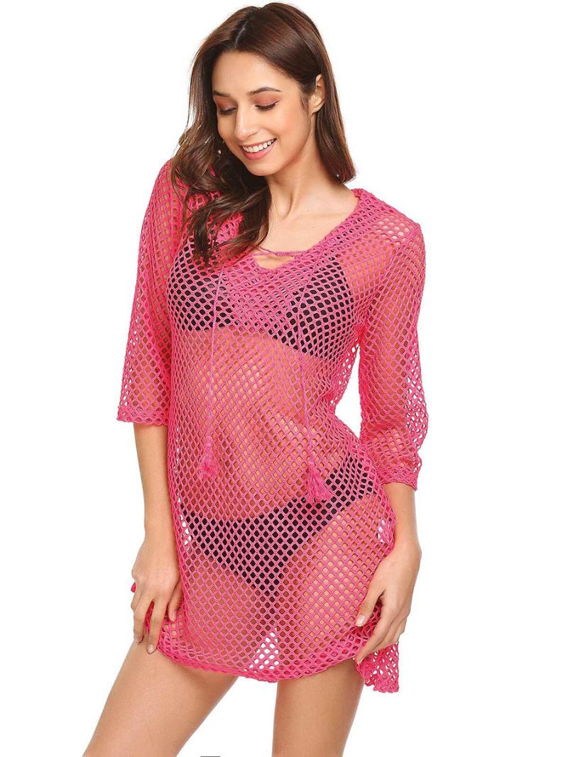 Sarongs Hirigin Sexy Cover Up Women Swimear 2021 Mesh Fishnet Beach Dress Bandage Bikini Ups Hollow Out Long Sleeve Bathing Suit, Blue;gray
Sarongs Hirigin Sexy Cover Up Women Swimear 2021 Mesh Fishnet Beach Dress Bandage Bikini Ups Hollow Out Long Sleeve Bathing Suit, Blue;gray