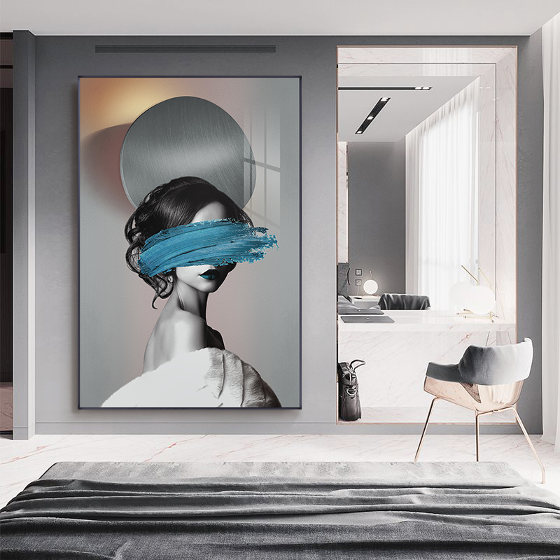 Modern Fashion Urban Woman Abstract Wall Art Canvas Painting Nordic Living Room Decorative Picture Posters and Prints Home Decor