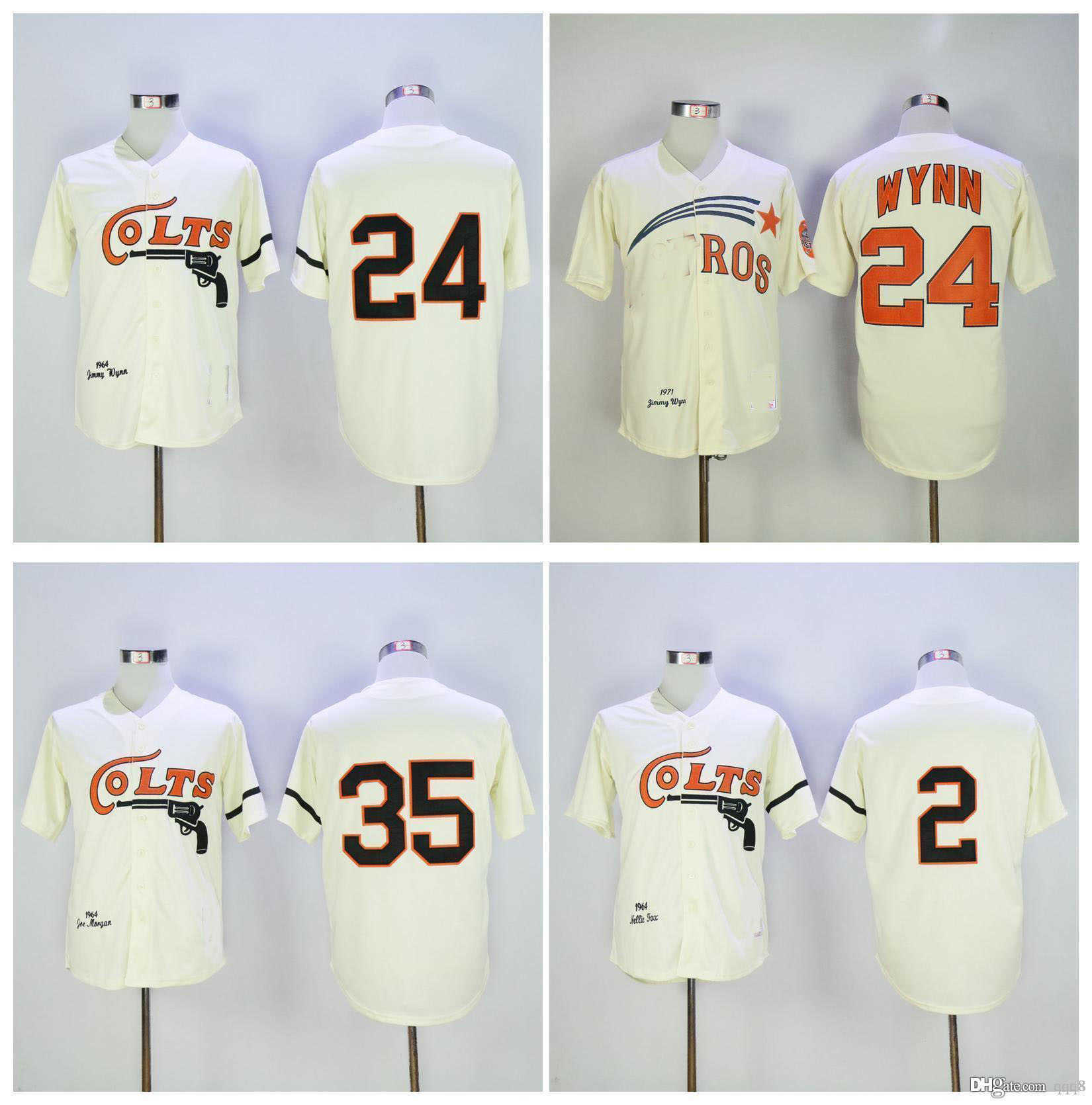 Vintage 1964 Houston Colt .45's Jerseys 24 JIMMY WYNN 2 NELLIE FOX 36 CLAUDE RAYMOND 35 JOE MORGAN Cream Retro Baseball, As pic
Vintage 1964 Houston Colt .45's Jerseys 24 JIMMY WYNN 2 NELLIE FOX 36 CLAUDE RAYMOND 35 JOE MORGAN Cream Retro Baseball, As pic