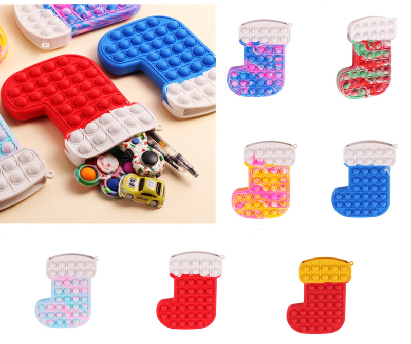 Party Christmas Stocking Pop Popet Silicone Push Bubble Kids Sensory Stress Reliever Children Toys Fidget Toy Gifts
Party Christmas Stocking Pop Popet Silicone Push Bubble Kids Sensory Stress Reliever Children Toys Fidget Toy Gifts