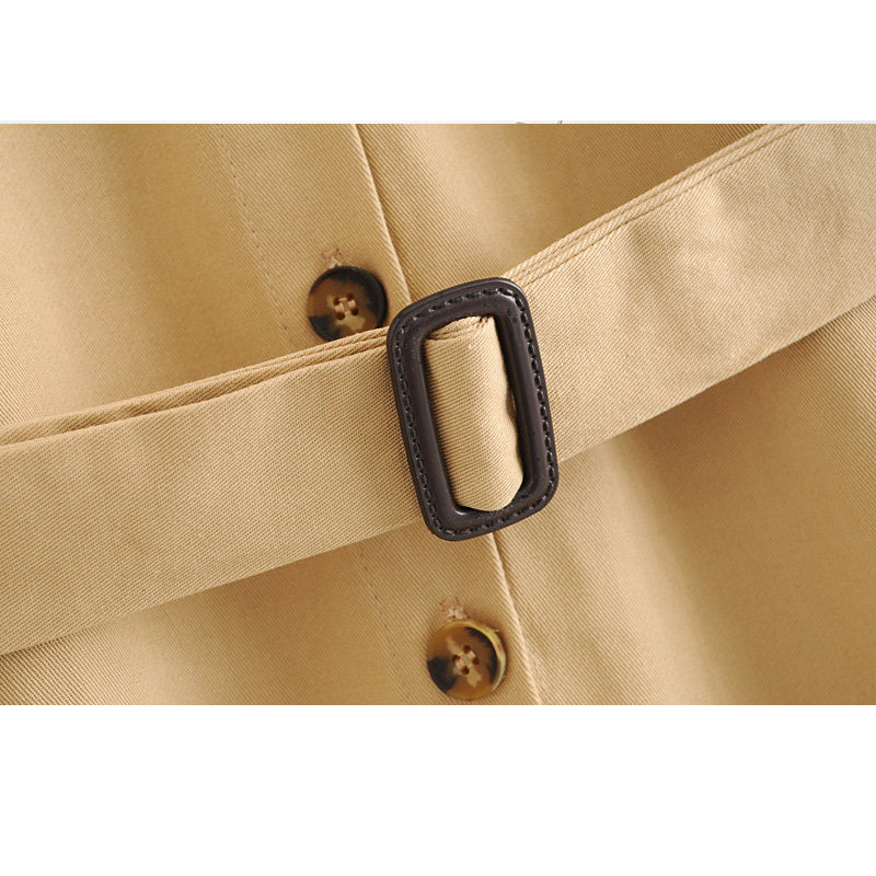 Waist Bandwidth Loose Collar Long Sleeve Single Breasted Waist Female Coat Autumn Casual Harajuku Tooling Women's Jacket 210507