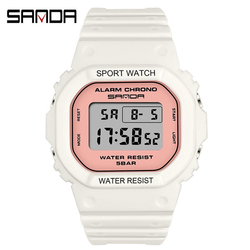 Wristwatches Women'S Waterproof Outdoor Sports Watch For Women Led Digital Watches Girls Female Clock Square, White pink
Wristwatches Women'S Waterproof Outdoor Sports Watch For Women Led Digital Watches Girls Female Clock Square, White pink