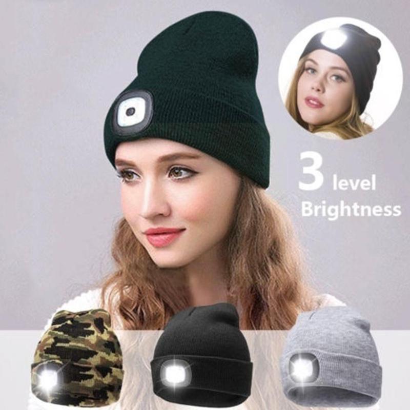 Berets Led Light Hat Usb Rechargeable Cap Knit Cycling Warm Beanies Hunting,camping,jogging,fish S9n4
Berets Led Light Hat Usb Rechargeable Cap Knit Cycling Warm Beanies Hunting,camping,jogging,fish S9n4