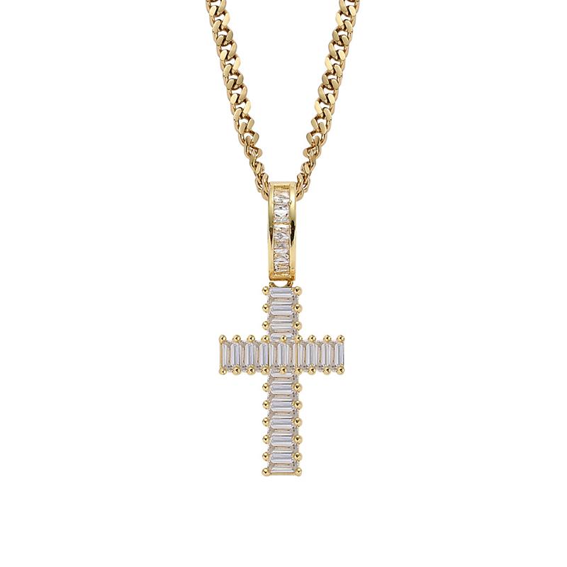 Pendant Necklaces Hip Hop Cubic Zirconia Paved Bling Iced Out Cross Pendants Necklace For Women Men Rapper Jewelry Gold Silver Color
Pendant Necklaces Hip Hop Cubic Zirconia Paved Bling Iced Out Cross Pendants Necklace For Women Men Rapper Jewelry Gold Silver Color