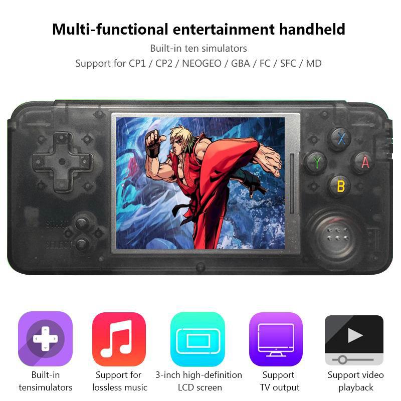 Portable Game Players Qiateng Retro Handheld Console RS-97 Mini Video Gaming Built-in 818 Games For NEOGEO/GBC/FC/CP1/CP2/GB/GBA
Portable Game Players Qiateng Retro Handheld Console RS-97 Mini Video Gaming Built-in 818 Games For NEOGEO/GBC/FC/CP1/CP2/GB/GBA