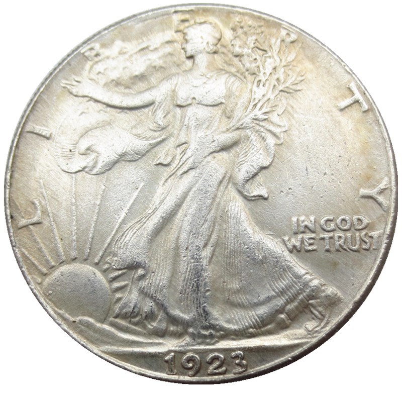 US 1923-1933-S Walking Liberty Half Dollar Craft Silver Plated Copy Coins metal dies manufacturing factory Price
US 1923-1933-S Walking Liberty Half Dollar Craft Silver Plated Copy Coins metal dies manufacturing factory Price