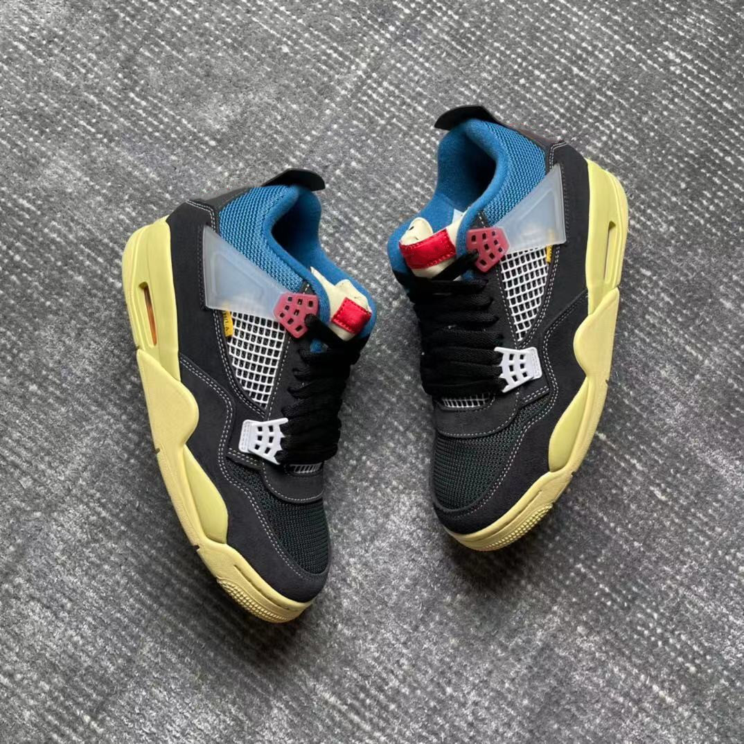 special edition union 4s basketball shoes off noir brigade blue dark smoke grey light fusion red fashion sport sneakers with box us4-13
special edition union 4s basketball shoes off noir brigade blue dark smoke grey light fusion red fashion sport sneakers with box us4-13