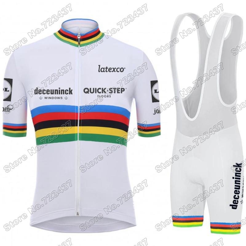 White World 2021 QUICK STEP Cycling Clothing Summer Jersey Set Road Bike Suit Bicycle Bib Shorts MTB Maillot Racing Sets, Black;blue
White World 2021 QUICK STEP Cycling Clothing Summer Jersey Set Road Bike Suit Bicycle Bib Shorts MTB Maillot Racing Sets, Black;blue