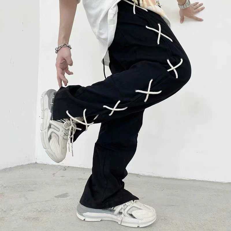 2021 wind mop pants high street sports pants men's summer straight loose wide leg pants, Black
2021 wind mop pants high street sports pants men's summer straight loose wide leg pants, Black