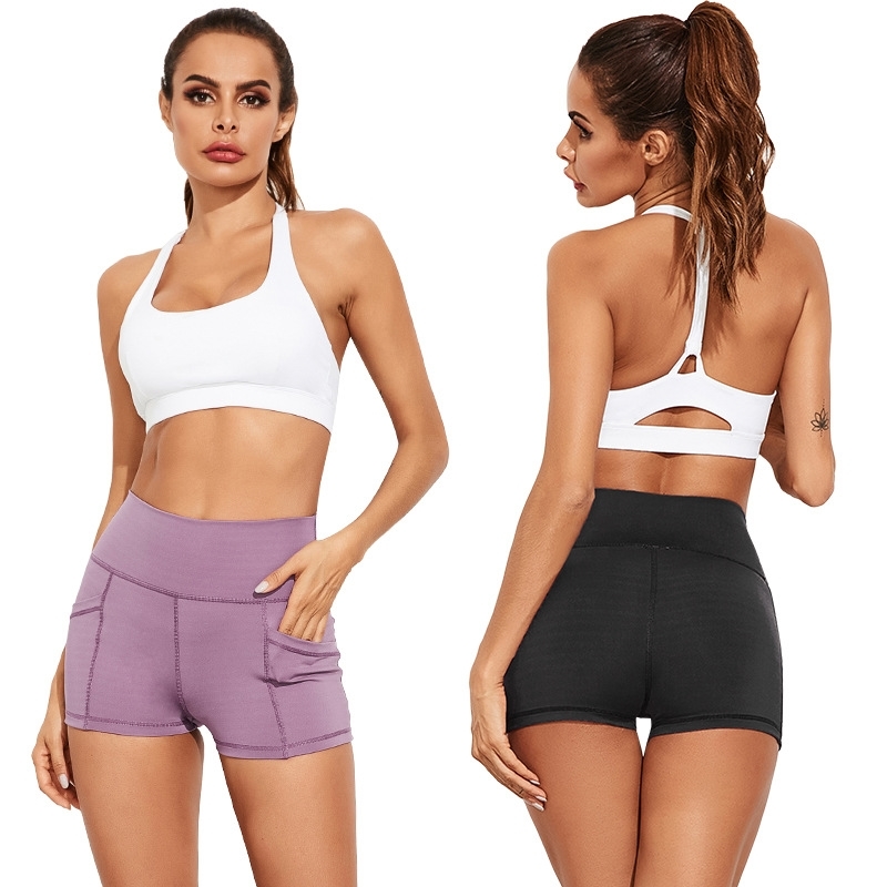 Hot selling Yoga Pants spring and summer new high waist tight hip lifting women's shorts