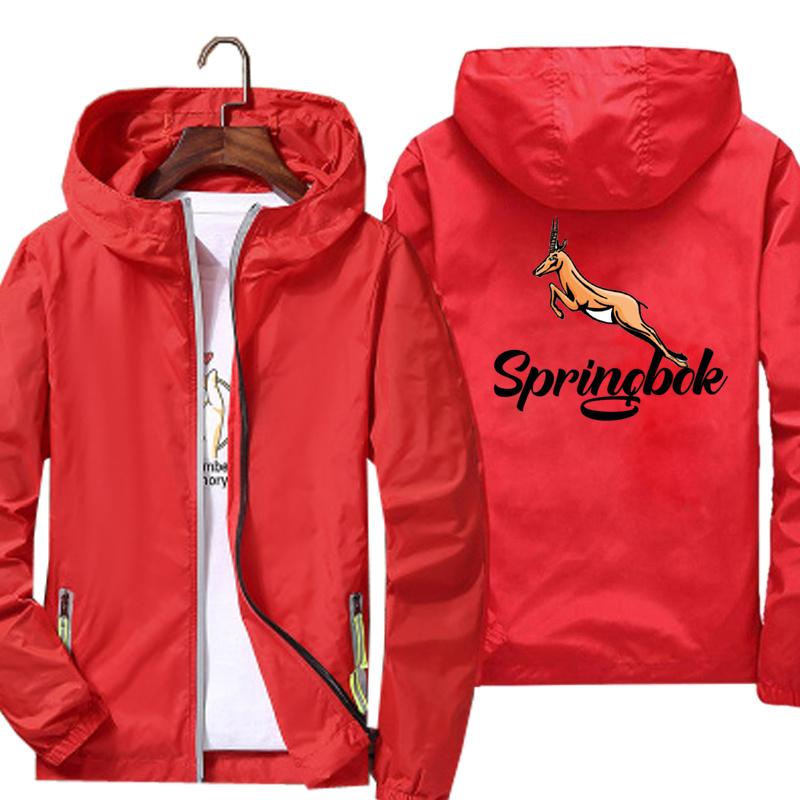 Men's Jackets Custom Men Women The Springbok Jacket Thin Outwear Windbreake Windproof Coat Outdoor Sports Coats, Black;brown
Men's Jackets Custom Men Women The Springbok Jacket Thin Outwear Windbreake Windproof Coat Outdoor Sports Coats, Black;brown