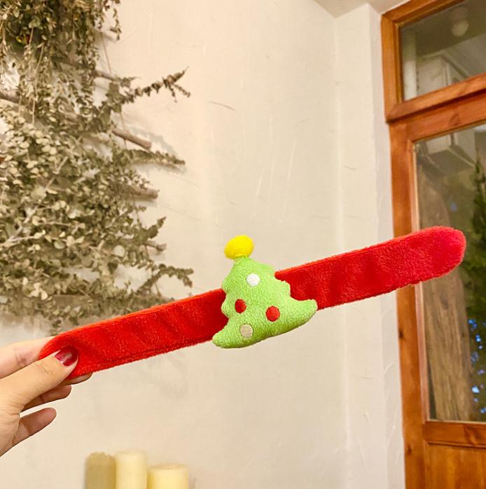 Christmas Bracelet Clap Circle Toys Kids Favor Gifts Santa Claus Christma Birthday Party Decor Theme DD653