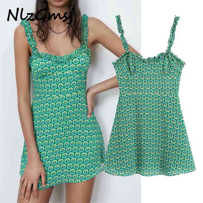 Dres Sleeveless Straps Ruffle Party Dresses Woman Chic Lining Vintage 03 210628, As picture
Dres Sleeveless Straps Ruffle Party Dresses Woman Chic Lining Vintage 03 210628, As picture
