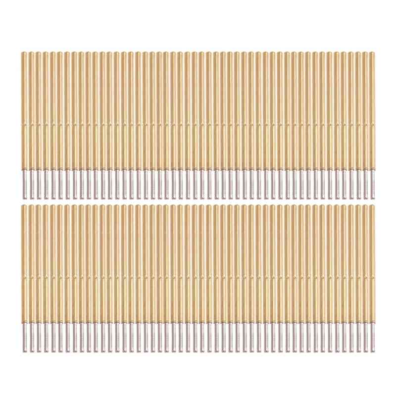 100-piece Lent test Pogo Pin P50-Q1 Dia 0.68 Mm Length 16 mm Gold 40JA