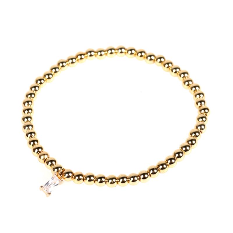 Charm Bracelets Copper Gold-Plated 4MM Bead Elastic Rope Beaded Braided Bracelet Color Long Zircon Pendant Bangle For Men And Women Jewelry
Charm Bracelets Copper Gold-Plated 4MM Bead Elastic Rope Beaded Braided Bracelet Color Long Zircon Pendant Bangle For Men And Women Jewelry
