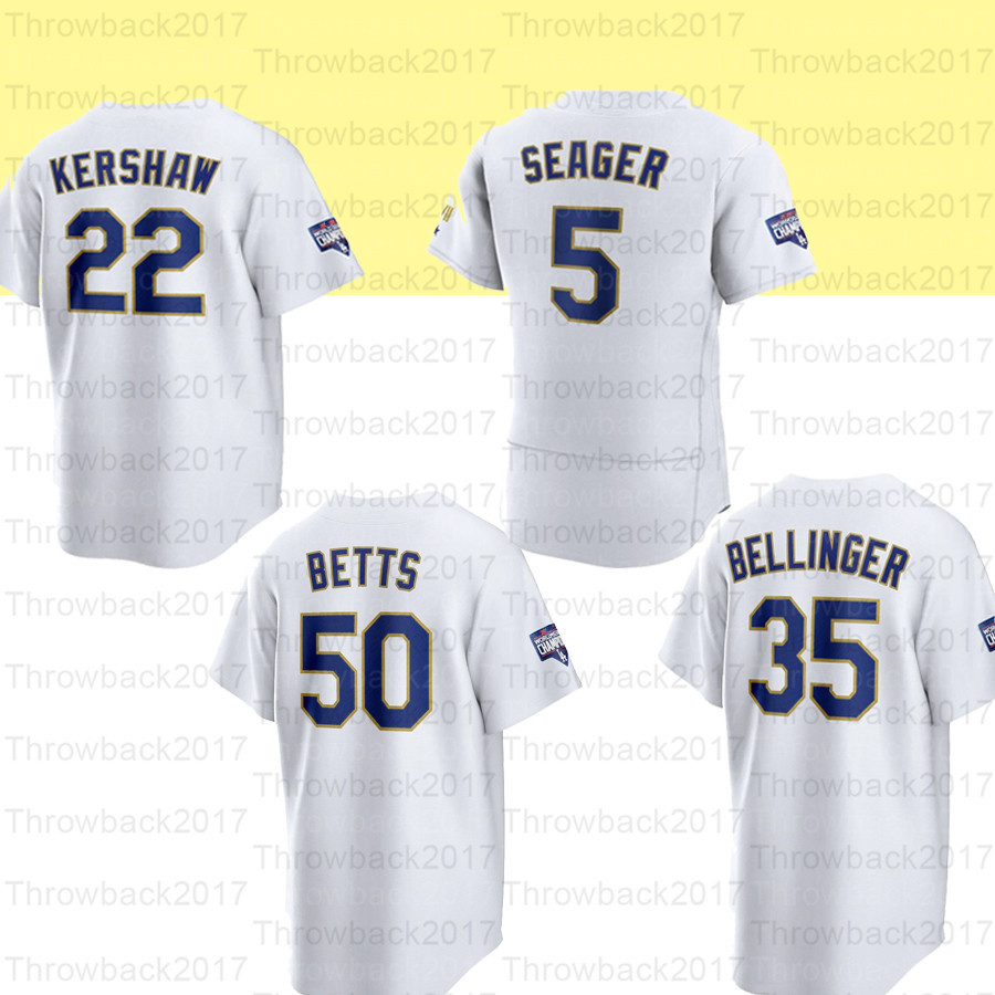 2021 Los Golden Champion baseball Jerseys 50 Mookie Betts 5 Corey Seager 35 Cody Bellinger 22 Kershaw, Blue;black
2021 Los Golden Champion baseball Jerseys 50 Mookie Betts 5 Corey Seager 35 Cody Bellinger 22 Kershaw, Blue;black