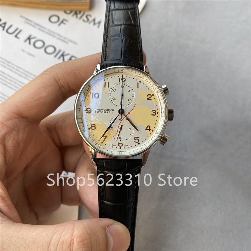 Wristwatches Classic Men Multi-function Chronograph Watch Sapphire Silver Black Leather Stainless Steel Unique Edition Sport, Slivery;brown
Wristwatches Classic Men Multi-function Chronograph Watch Sapphire Silver Black Leather Stainless Steel Unique Edition Sport, Slivery;brown