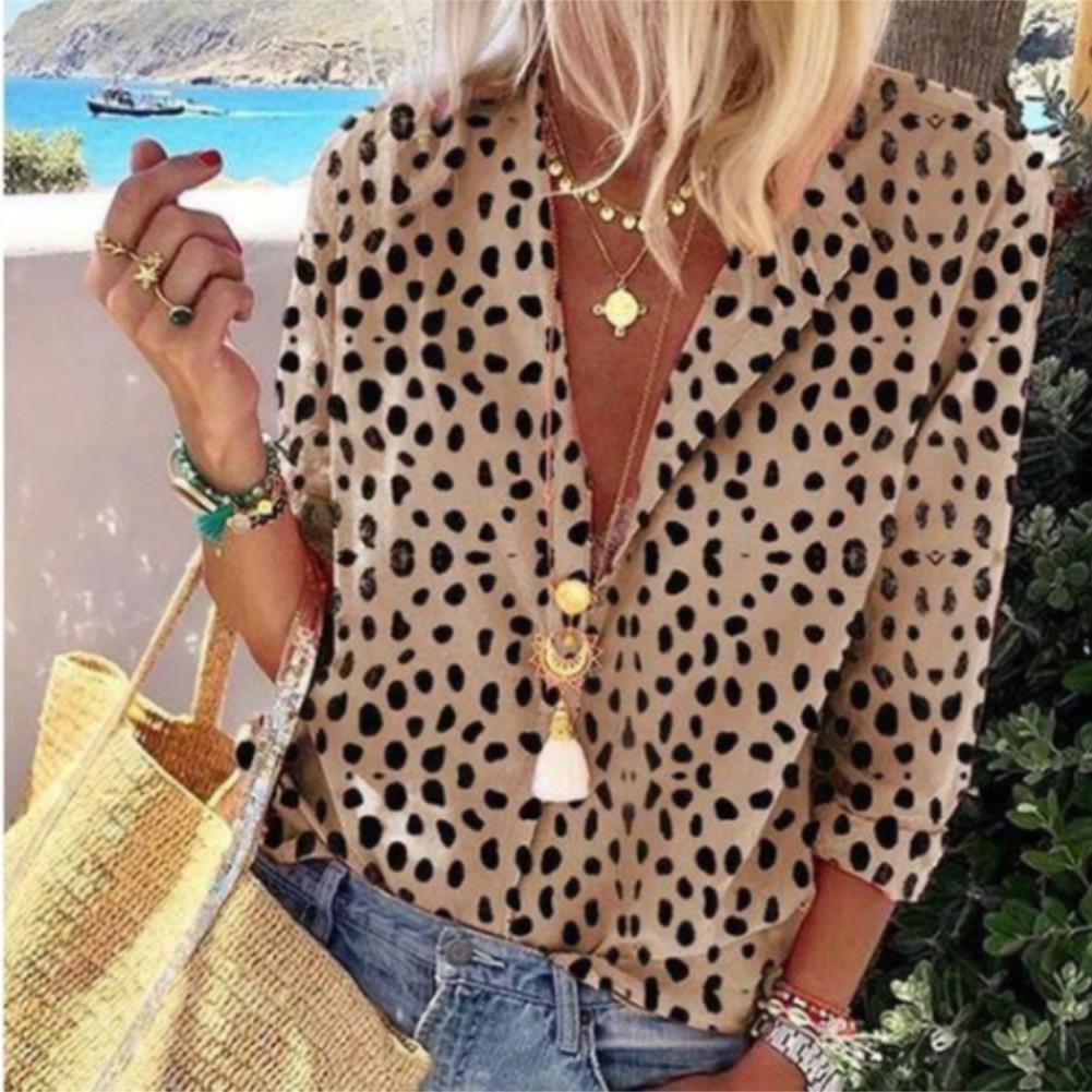 Polka Dot Fashion Half Womens Blouses Cap Sleeve Button Down V Neck Blouse Elegant Lady Loose Tops Plus Size Female, White
Polka Dot Fashion Half Womens Blouses Cap Sleeve Button Down V Neck Blouse Elegant Lady Loose Tops Plus Size Female, White