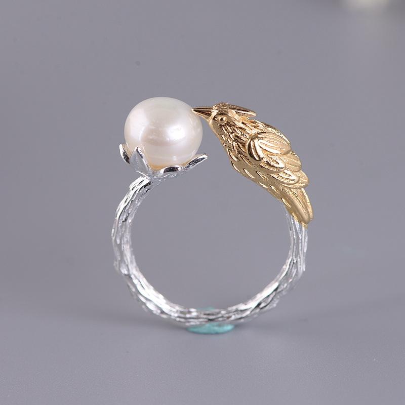 Cluster Rings FNJ 925 Silver Bird Adjustable Size 100% Original S925 Solid Ring For Women Jewelry Fine Natural Freshwater Pearl
Cluster Rings FNJ 925 Silver Bird Adjustable Size 100% Original S925 Solid Ring For Women Jewelry Fine Natural Freshwater Pearl