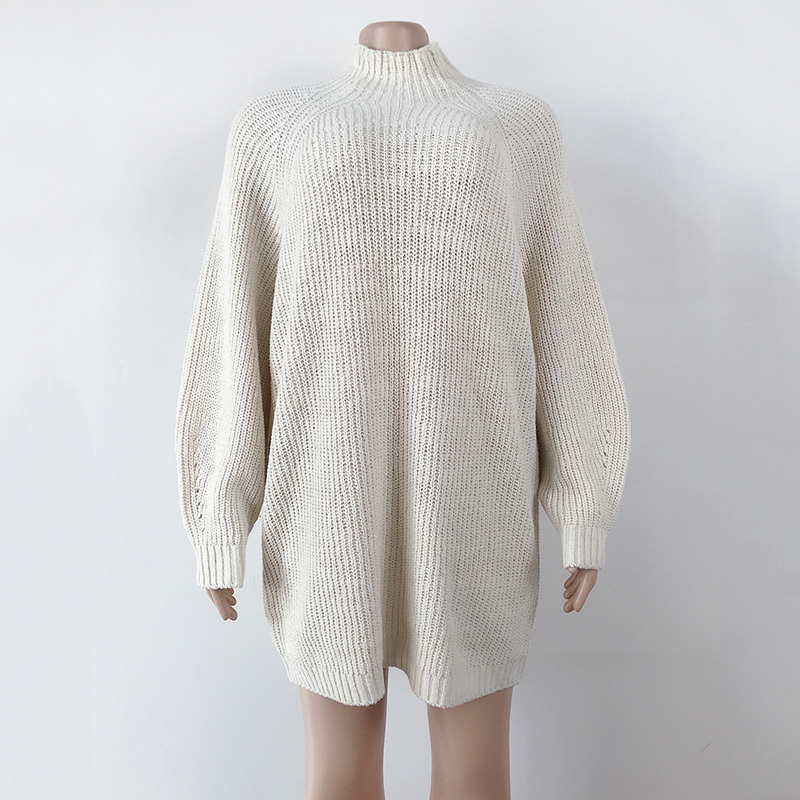 Turtleneck Women Sweaters And Pullovers Fashion Knitted Ribbed Pink Long Sleeve High Neck Jumper Autumn Winter Clothes Tops 210415