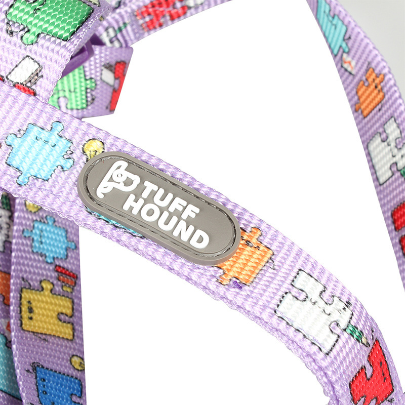 Cartoon Cats Dogs I-shaped Harness Traction Strap Dog Chest Strap Adjustable Nylon Cat Collar Wailking Leash Pet Supply