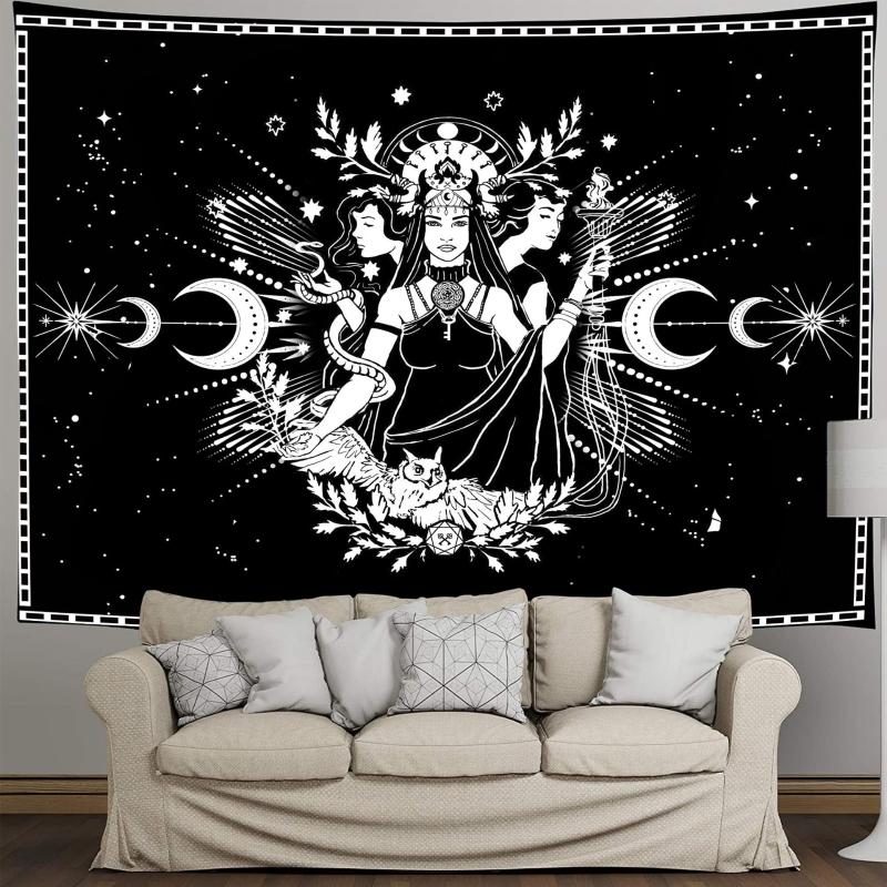 Tapestries Witchcraft Supplies Queen And Moon Wall Tapestry Home Room Decor Astrology Tarot Gobelin Hanging Cloth Small 95x73CM
Tapestries Witchcraft Supplies Queen And Moon Wall Tapestry Home Room Decor Astrology Tarot Gobelin Hanging Cloth Small 95x73CM