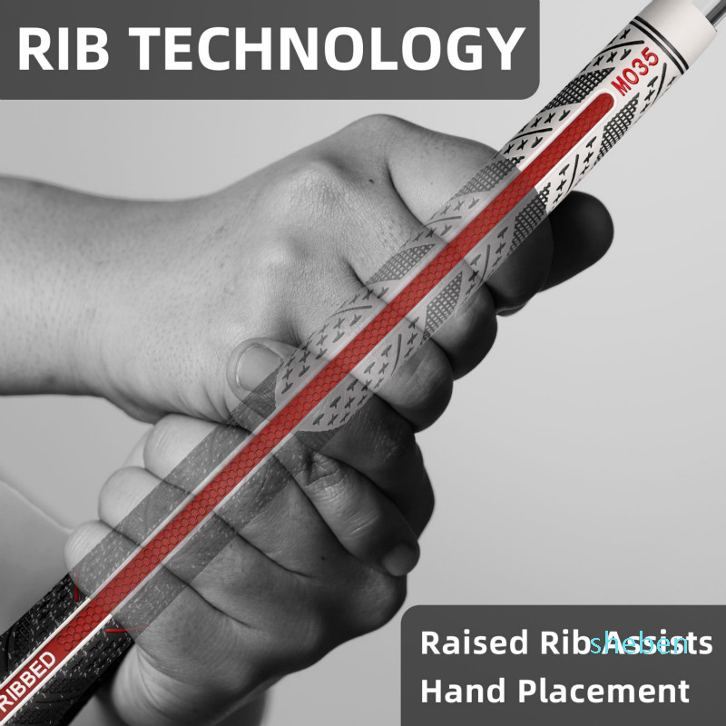 Geoleap Golf Grips Back Rib Multi Compound Rubber and Cord Hybrid Golf Club Grips Standard/Mdisize, 5 Colors Optional.
Geoleap Golf Grips Back Rib Multi Compound Rubber and Cord Hybrid Golf Club Grips Standard/Mdisize, 5 Colors Optional.