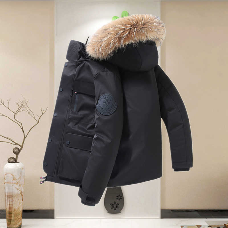 Luxury menswear Designer down jacket Brand cotton clothing2021 men's winter clothes outdoor work thickened large wool collar warm coat, Black
Luxury menswear Designer down jacket Brand cotton clothing2021 men's winter clothes outdoor work thickened large wool collar warm coat, Black