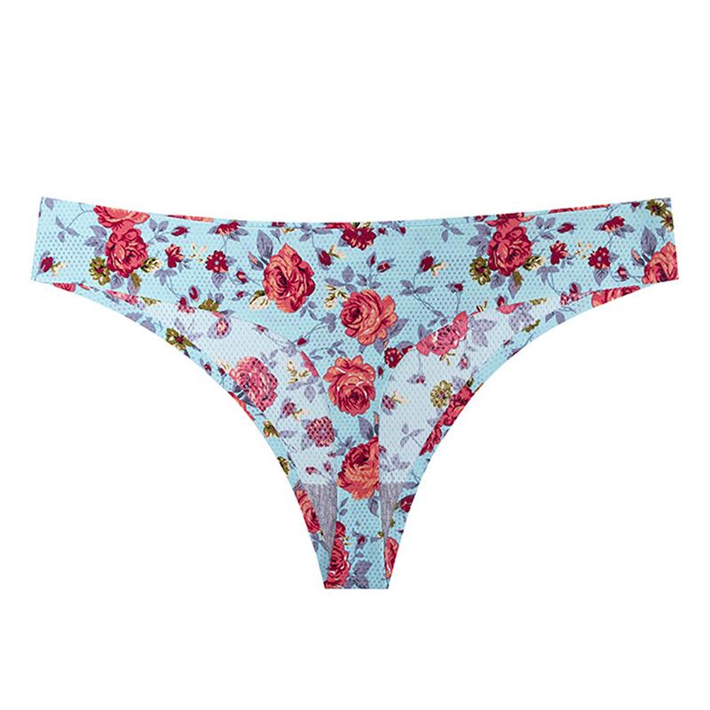 Women's Panties Women Sexy Flowers Lingerie Print Low-waist Thong Seamless Breathable Underwear Female G-String Fashion Soft Thongs, Green
Women's Panties Women Sexy Flowers Lingerie Print Low-waist Thong Seamless Breathable Underwear Female G-String Fashion Soft Thongs, Green
