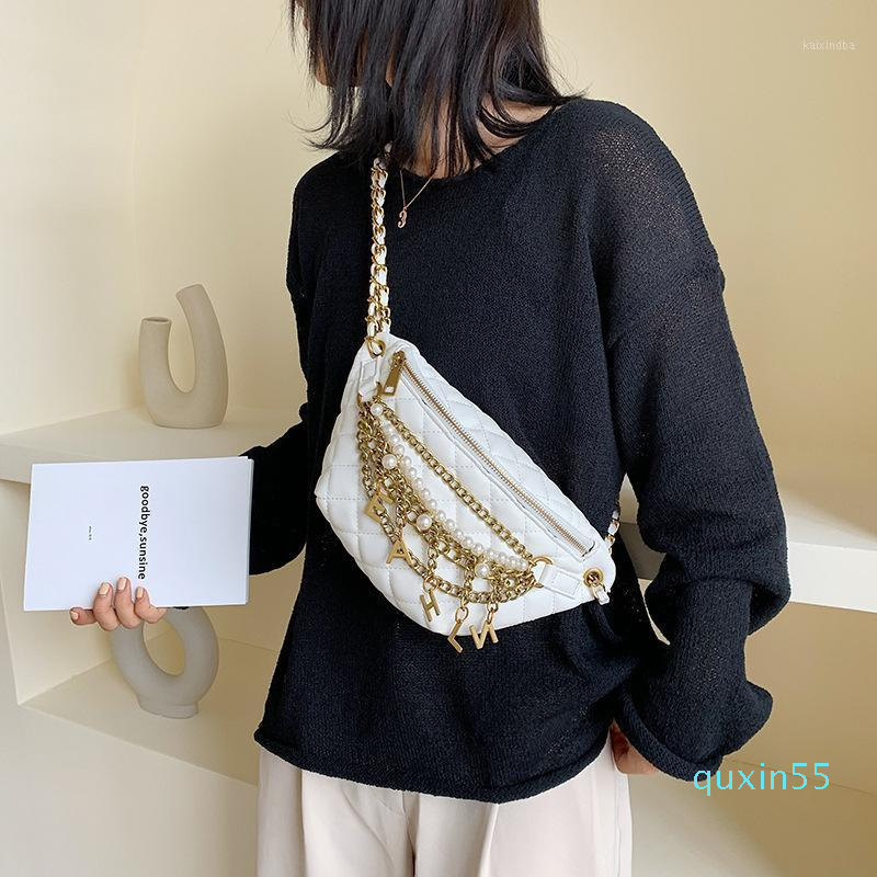 Waist Bags Women Bag 2021 Fashion Chest Plaid Chain Ladies Shoulder Crossbody Pearl Metal Pu Leather Letter Belt Pack1, Black
Waist Bags Women Bag 2021 Fashion Chest Plaid Chain Ladies Shoulder Crossbody Pearl Metal Pu Leather Letter Belt Pack1, Black
