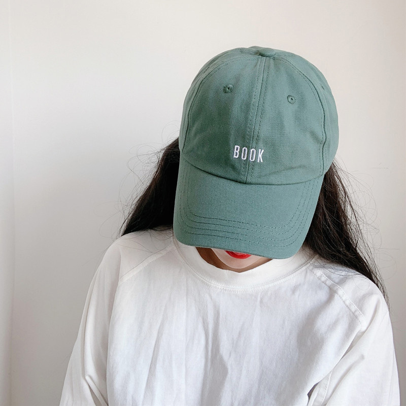 Hat girl spring and summer soft top baseball hat men's Korean fashion versatile book letter embroidery couple cap fashion, Gray
Hat girl spring and summer soft top baseball hat men's Korean fashion versatile book letter embroidery couple cap fashion, Gray