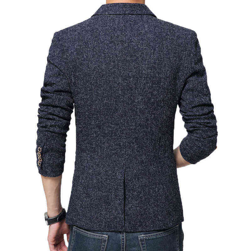 FGKKS Spring Autumn Men's Blazers Korean Fashion Slim Fit Single Button Mens Suit Jacket Party Business Casual Male Blazers 211120