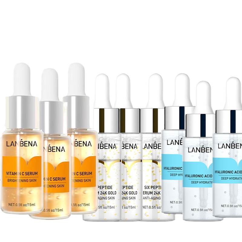 24K Gold Six Peptides Serum+Vitamin C+Hyaluronic Acid Anti-Aging Face Cream Acne Moisturizing Whitening Skin Care 9PCS
24K Gold Six Peptides Serum+Vitamin C+Hyaluronic Acid Anti-Aging Face Cream Acne Moisturizing Whitening Skin Care 9PCS
