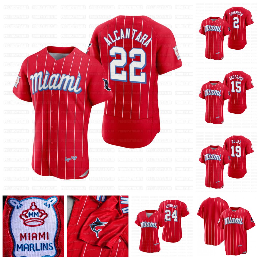 Marlins 2021 City Connect Miami Jersey Sandy Alcantara Brian Anderson Miguel Rojas Jonathan Villar Lewis Brinson Caleb Smith Jorge Alfaro Jon Berti Starling Marte, Grey
Marlins 2021 City Connect Miami Jersey Sandy Alcantara Brian Anderson Miguel Rojas Jonathan Villar Lewis Brinson Caleb Smith Jorge Alfaro Jon Berti Starling Marte, Grey