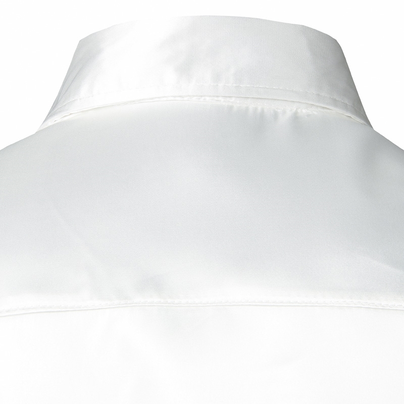 Stylish White Silk Satin Shirt Men Chemise Homme Casual Long Sleeve Slim Fit Mens Dress s Business Wedding Male 210721