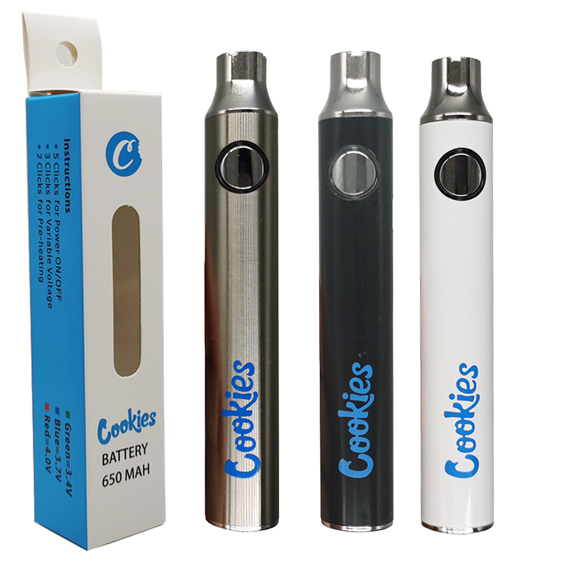 USA STOCK Cookies Dabwoods Vape Batteries Preheating Adjustable 650mAh 510 Thread Battery Vapes Pen Carts Variable Voltage Charger Vaporizers Cartridges
USA STOCK Cookies Dabwoods Vape Batteries Preheating Adjustable 650mAh 510 Thread Battery Vapes Pen Carts Variable Voltage Charger Vaporizers Cartridges