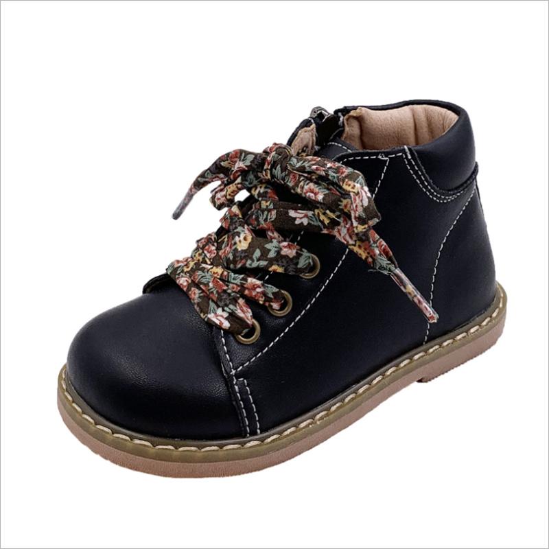 Boots 2021 Autumn Children Ankle Leather Turned-over Edge Floral Shoeslaces Rubber Soft Sole Princess Nice Girls, Black;grey
Boots 2021 Autumn Children Ankle Leather Turned-over Edge Floral Shoeslaces Rubber Soft Sole Princess Nice Girls, Black;grey