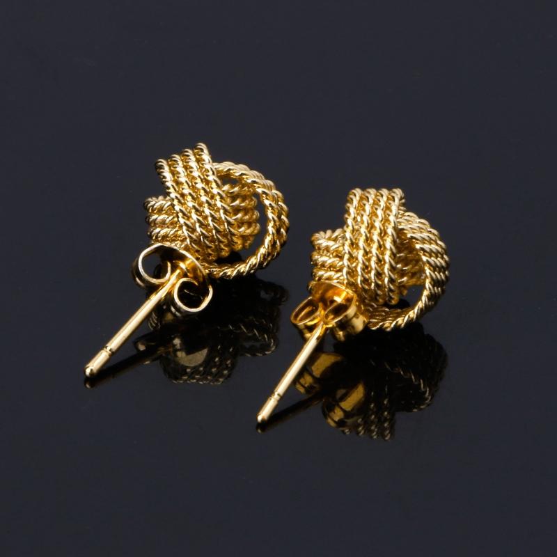 Stud Classic Silvery Golden Twisted Love Knot Ball Earrings For Women Jewelry