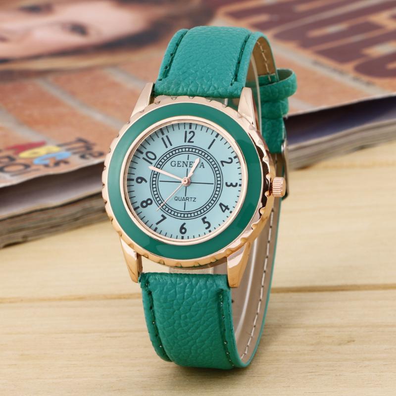 Wristwatches Top Geneva Classic Women Golden Flower Crown Double Color Wristwatch Girl Fashion Quartz, Brown
Wristwatches Top Geneva Classic Women Golden Flower Crown Double Color Wristwatch Girl Fashion Quartz, Brown