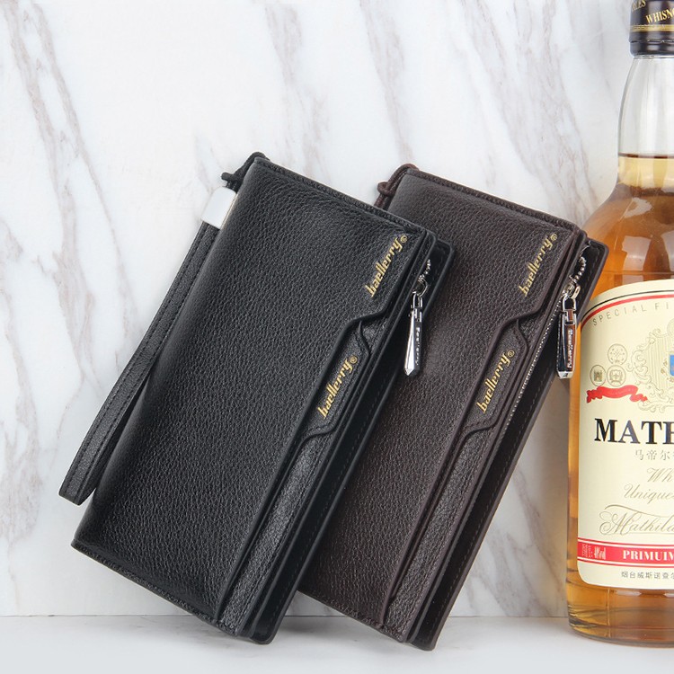 Men's Leather Bifold Credit Card Holder Wallet Checkbook Zip Coin Clutch Purse, Black
Men's Leather Bifold Credit Card Holder Wallet Checkbook Zip Coin Clutch Purse, Black