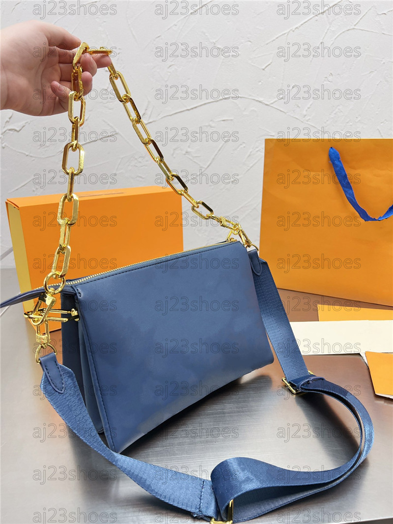 Coussin PM Designer Bags Navy Leather Denim Effect Letter Pattern M59392 Wide Textile Strap Chunky Chain Shoulder Carry Cross-Body 3 Pockets Luxury Handbags, 01
Coussin PM Designer Bags Navy Leather Denim Effect Letter Pattern M59392 Wide Textile Strap Chunky Chain Shoulder Carry Cross-Body 3 Pockets Luxury Handbags, 01