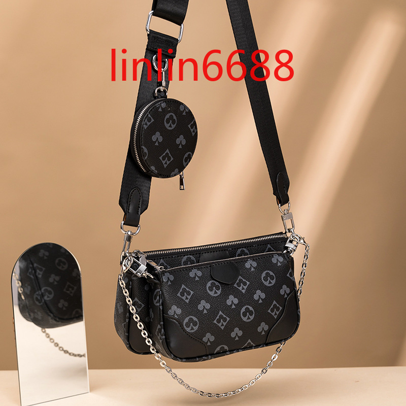 Poker pattern Mahjong chain bag women's #1132 shoulder bags New European and American old color contrast Fashion brand leisure wide shoulder belt messenger, Size:23×7×13cm
Poker pattern Mahjong chain bag women's #1132 shoulder bags New European and American old color contrast Fashion brand leisure wide shoulder belt messenger, Size:23×7×13cm