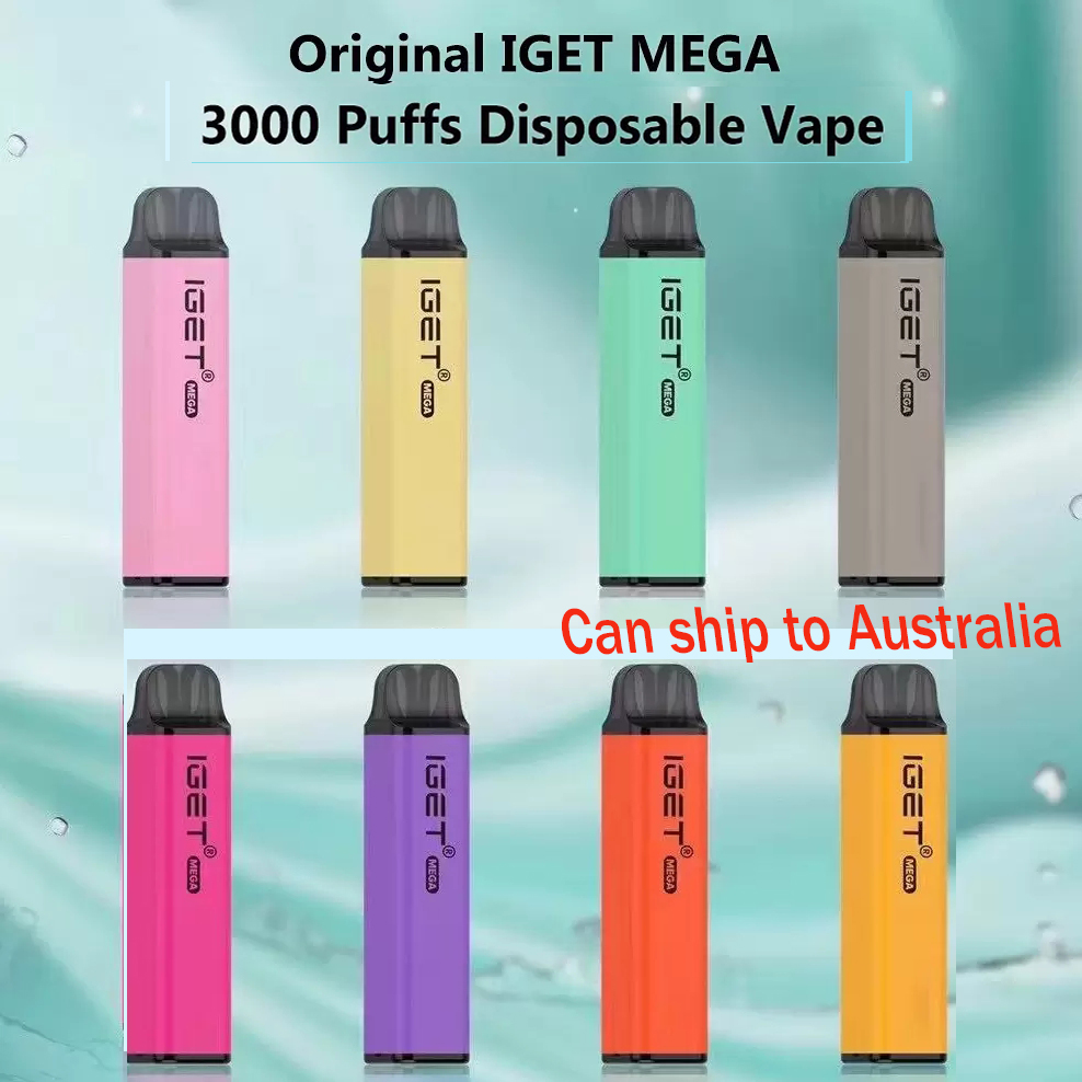 Original Iget Mega 3000 Puffs Disposable E Cigarette Pod Device 1450 mAh Battery 10ml Prefilled Cartridge Stick Vape Pen
Original Iget Mega 3000 Puffs Disposable E Cigarette Pod Device 1450 mAh Battery 10ml Prefilled Cartridge Stick Vape Pen