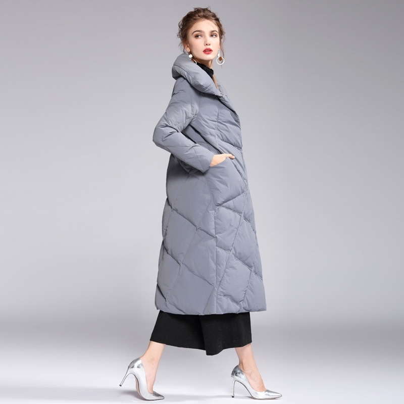 Oversize 90% White Duck Down Coat Winter Solid Thick Warm Women's X-Long Jacket Pocket Loose Female 210603, Black
Oversize 90% White Duck Down Coat Winter Solid Thick Warm Women's X-Long Jacket Pocket Loose Female 210603, Black