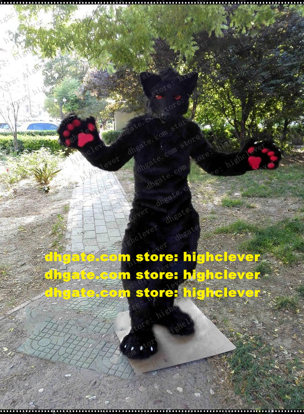 Long Fur Halloween Furry Black Wolf Red Eye Werewolf Mascot Costume Fursuit Adult Cartoon Character Holiday Party Live-dressed zz7893, Red;yellow
Long Fur Halloween Furry Black Wolf Red Eye Werewolf Mascot Costume Fursuit Adult Cartoon Character Holiday Party Live-dressed zz7893, Red;yellow