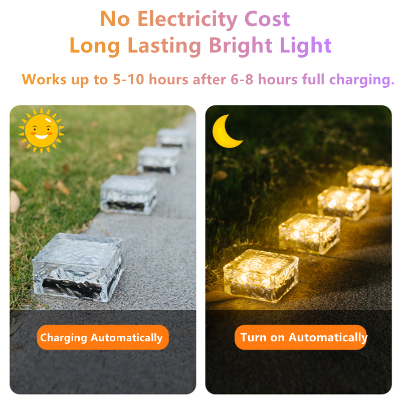Solar Brick Light LED Ice Cube Lights Buried Lamp Waterproof Landscape Lighting for Garden Courtyard Pathway Patio Outdoor Christmas Holiday
Solar Brick Light LED Ice Cube Lights Buried Lamp Waterproof Landscape Lighting for Garden Courtyard Pathway Patio Outdoor Christmas Holiday