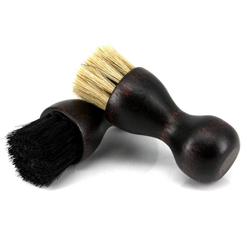 Portable Bristle Brushes Boot shoe Brush Wood Handle Boot Shoes Mini Home Cleaning Tool